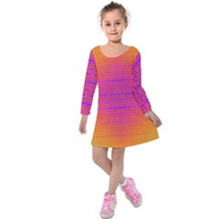 Sunrise Destiny Kids  Long Sleeve Velvet Dress by Thespacecampers