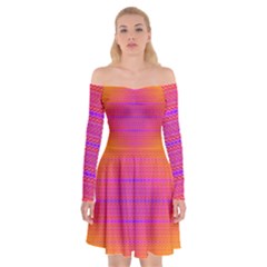 Sunrise Destiny Off Shoulder Skater Dress by Thespacecampers