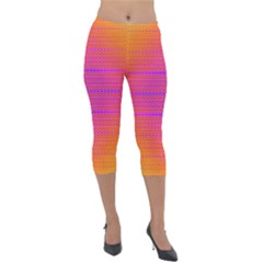 Sunrise Destiny Lightweight Velour Capri Leggings  by Thespacecampers