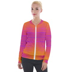 Sunrise Destiny Velvet Zip Up Jacket by Thespacecampers