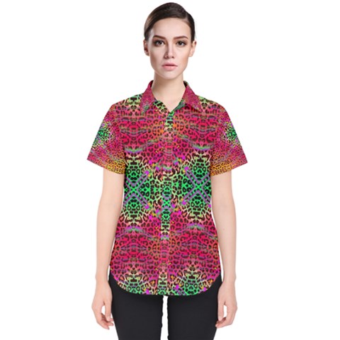 Cheetah Dreams Women s Short Sleeve Shirt by Thespacecampers