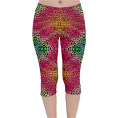 Cheetah Dreams Velvet Capri Leggings  by Thespacecampers