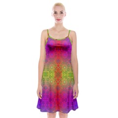 Mirrored Energy Spaghetti Strap Velvet Dress by Thespacecampers