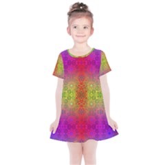 Mirrored Energy Kids  Simple Cotton Dress by Thespacecampers