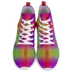 Mirrored Energy Men s Lightweight High Top Sneakers by Thespacecampers