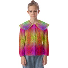 Mirrored Energy Kids  Peter Pan Collar Blouse by Thespacecampers