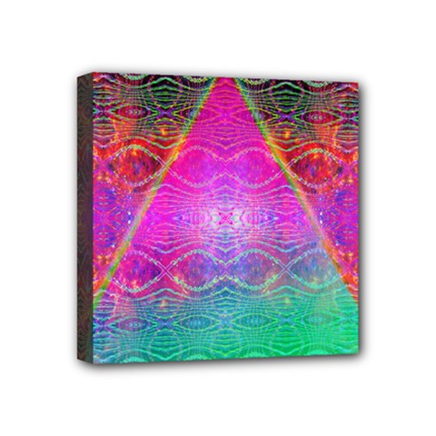 Trinfinite Mini Canvas 4  X 4  (stretched) by Thespacecampers