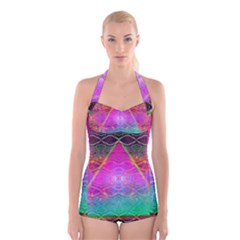 Trinfinite Boyleg Halter Swimsuit 