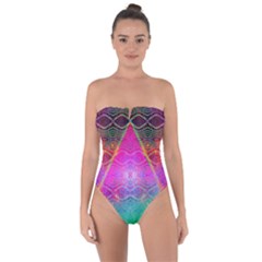 Trinfinite Tie Back One Piece Swimsuit by Thespacecampers