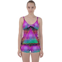 Trinfinite Tie Front Two Piece Tankini by Thespacecampers