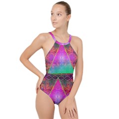 Trinfinite High Neck One Piece Swimsuit by Thespacecampers