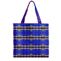 Bluedabadi Zipper Grocery Tote Bag by Thespacecampers