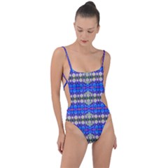 Bluedabadi Tie Strap One Piece Swimsuit by Thespacecampers