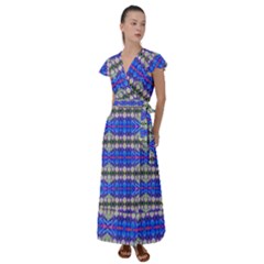 Bluedabadi Flutter Sleeve Maxi Dress by Thespacecampers