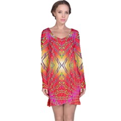 Liquid Lava Long Sleeve Nightdress by Thespacecampers