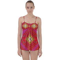 Liquid Lava Babydoll Tankini Set by Thespacecampers