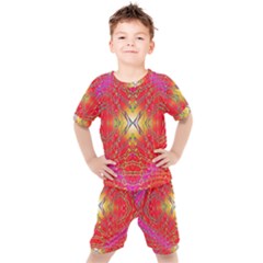 Liquid Lava Kids  Tee And Shorts Set by Thespacecampers