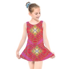 Liquid Lava Kids  Skater Dress Swimsuit by Thespacecampers