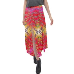 Liquid Lava Velour Split Maxi Skirt by Thespacecampers