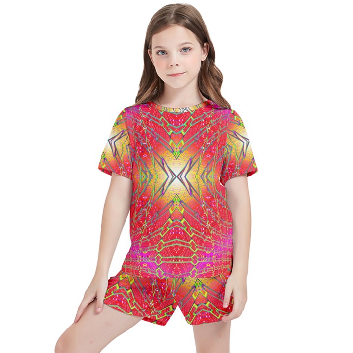 Liquid Lava Kids  Tee and Sports Shorts Set