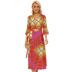 Liquid Lava Midsummer Wrap Dress