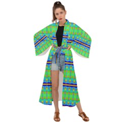 Green Machine Maxi Kimono by Thespacecampers