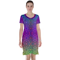 Stained Glass Vision Short Sleeve Nightdress by Thespacecampers