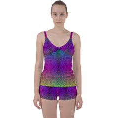 Stained Glass Vision Tie Front Two Piece Tankini by Thespacecampers