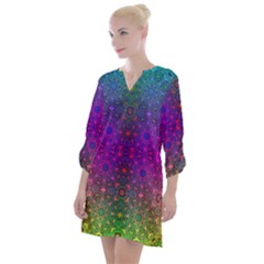 Stained Glass Vision Open Neck Shift Dress by Thespacecampers