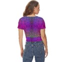 Stained Glass Vision Twist Front Crop Top View4