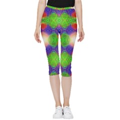 Helix Heaven Inside Out Lightweight Velour Capri Leggings 