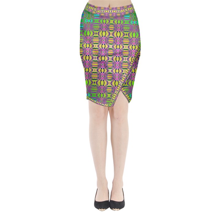 Unidentified  Flying Midi Wrap Pencil Skirt