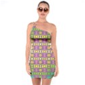 Unidentified  Flying One Soulder Bodycon Dress View1