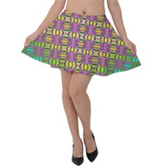 Unidentified  Flying Velvet Skater Skirt by Thespacecampers