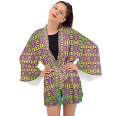 Unidentified  Flying Long Sleeve Kimono