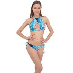 Faceless Cross Front Halter Bikini Set by Hayleyboop