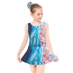 Faceless Kids  Skater Dress Swimsuit by Hayleyboop