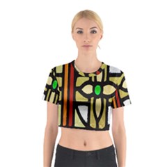 Abstract-0001 Cotton Crop Top by nate14shop