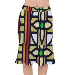 Abstract-0001 Short Mermaid Skirt by nate14shop