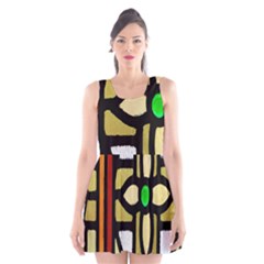 Abstract-0001 Scoop Neck Skater Dress by nate14shop