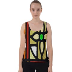 Abstract-0001 Velvet Tank Top by nate14shop