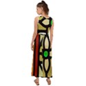 Abstract-0001 V-Neck Chiffon Maxi Dress View2