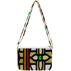 Abstract-0001 Double Gusset Crossbody Bag by nate14shop