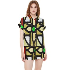 Abstract-0001 Chiffon Lounge Set by nate14shop