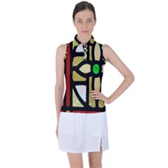 Abstract-0001 Women s Sleeveless Polo Tee by nate14shop