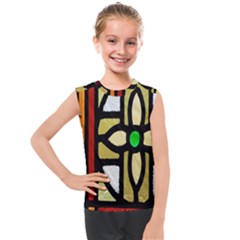 Abstract-0001 Kids  Mesh Tank Top