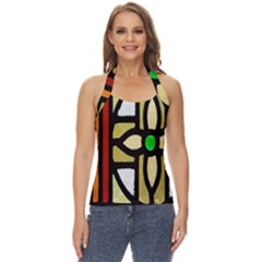 Abstract-0001 Basic Halter Top