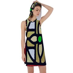 Abstract-0001 Racer Back Hoodie Dress by nate14shop