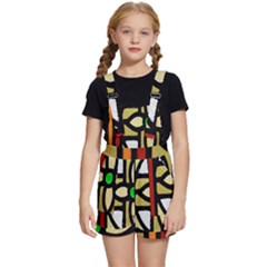 Abstract-0001 Kids  Short Overalls by nate14shop