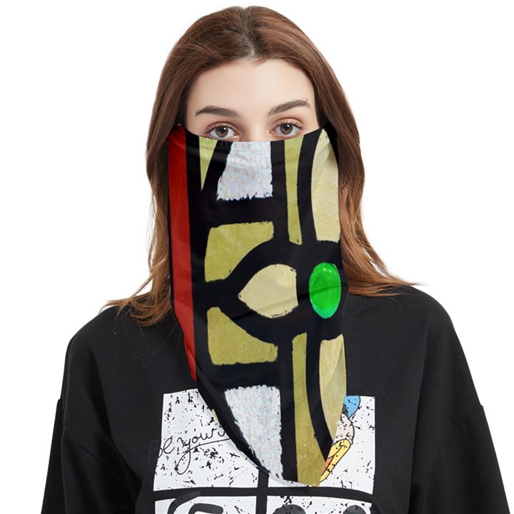 Abstract-0001 Face Covering Bandana (Triangle)